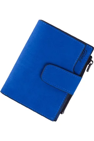 Merkloos Retro gesp student matte multi-card slot rits portemonnee dames korte munt portemonnee