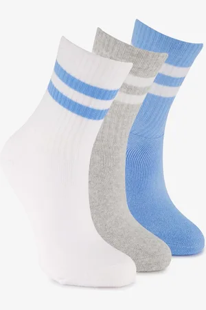Scapino 3 paar kinder sportsokken blauw wit