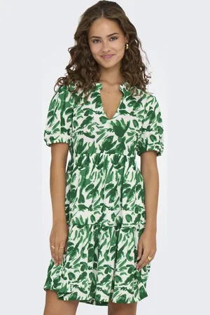 JDY ZOEY S/S V NECK DRESS JRS ATK - Dames - Mini jurken