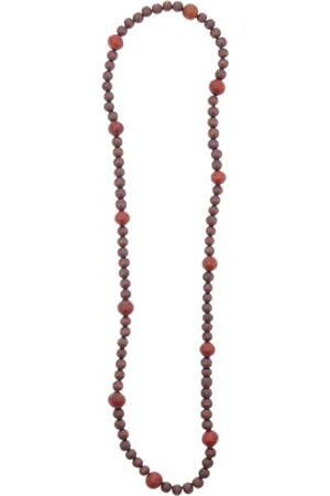 Behave – Ketting – Hout – Grove kralen – 88 cm – Geschenkzakje