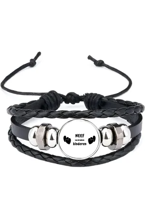 Akyol Neef van de leukste kinderen armband zwart - Neef - de leukste neef - verjaardag - cadeautje voor neef - kado - geschenk