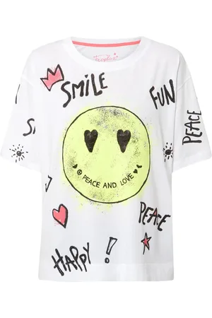 Frogbox • t-shirt met smiley • maat S