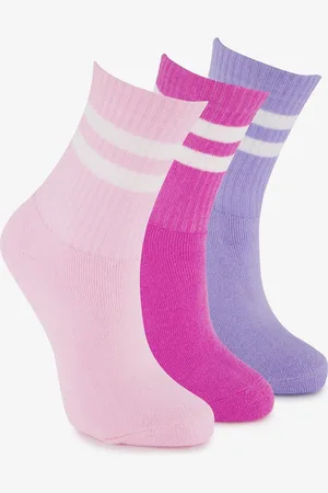 Scapino 3 paar kinder sportsokken roze paars