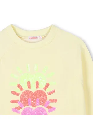 Billieblush Sweater van licht fleece geel| 122-128