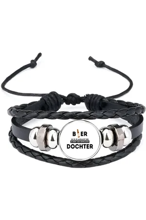 Akyol Bier, nu ik je aandacht heb je bent een geweldige dochter armband zwart - Dochter - de beste dochter - verjaardagscadeau - verjaardag - cadeau - cadeautje voor dochter - dochter artikelen - kado - geschenk - gift