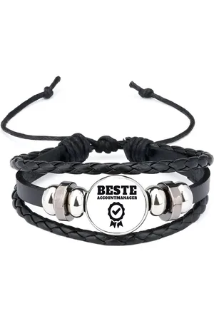 Akyol Beste accountmanager armband zwart - Beste accountmanager - collega - welkom - afscheid