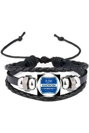 Akyol De beste elektricien armband zwart - Elektricien - een elektricien - werk - afscheidscadeau - verjaardagscadeau