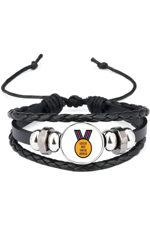 Akyol Liefste neef van de wereld armband zwart - Neef - de liefste neef - verjaardagscadeau - verjaardag - cadeau - cadeautje voor neef - neef artikelen - kado - geschenk - gift