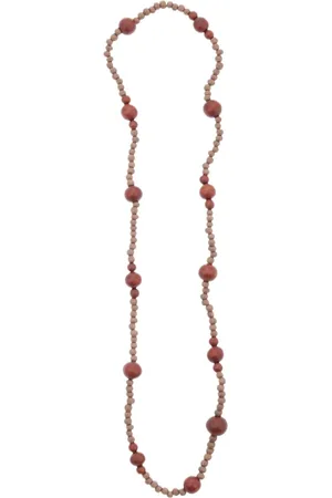 Behave – Ketting – Hout – Grote kralen – Statement – 88 cm