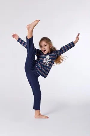 Woody Meisjes-Dames pyjama multicolor