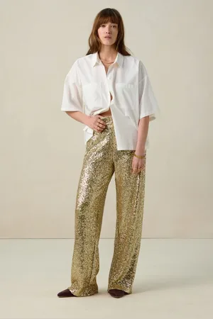 Sissy-Boy Gouden broek met pailletten