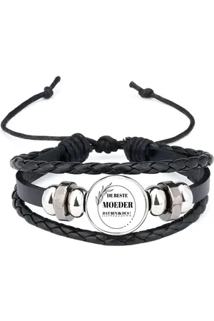 Akyol De beste moeder dat ben ik dus armband zwart - Moeder - mama - moeder cadeautjes - moederdag - verjaardag - geschenk - kado