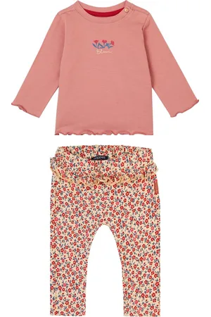 Noppies Shirt Flavy en Broek Faumont Old roze maat 68