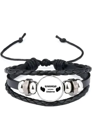 Akyol Schoonzus van de leukste kinderen armband zwart - Zus - de leukste schoonzus - verjaardag - cadeautje voor zus - kado - geschenk