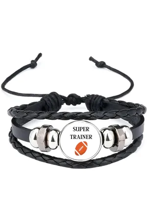 Akyol Super trainer armband zwart - Sport - coach - rugby bal - trainer - geschenk - verjaardag - love gift