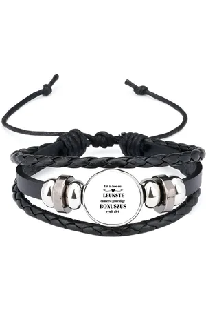 Akyol Dit is hoe de leukste en meest geweldige bonuszus eruit ziet armband zwart - Zus - meest leukste bonuszus - verjaardag - cadeautje voor zus - zus artikelen - kado - geschenk
