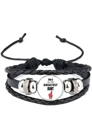 Akyol This is for the greatest aunt armband zwart - Tante - tante - verjaardag tante - cadeautje - kado - geschenk