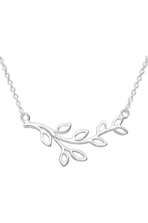 EAR IT UP Ketting - Blaadjes - 925 sterling - 40 tot 45 cm - 1 stuk