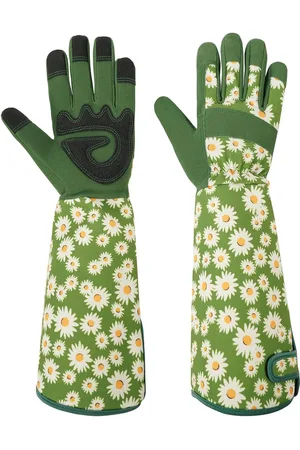 Merkloos Tuinhandschoenen, doornenbestendig, rozenhandschoenen, tuinhandschoenen voor dames en heren, tuingeschenken, doornenbestendige handschoenen met extra lange manchet en versterkte handpalmen en