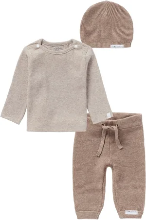 Noppies Kledingset - 3 delig - Broek Grover Knit - Shirt natal - Muts Rosita