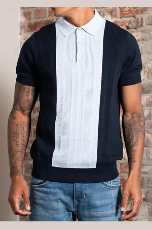 Ben Sherman Textured block stripe polo