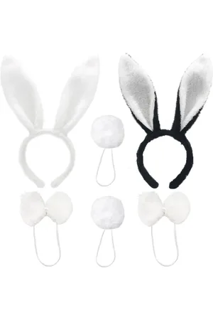 Merkloos 6 stuks konijnenkostuum accessoireset voor Halloween Pasen Kostuum Party