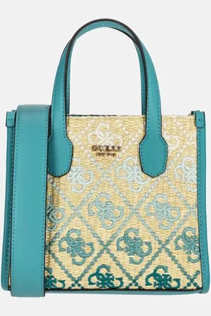 Guess Handtas Schoudertas Silvana Mini Two Compartment Tote Beige