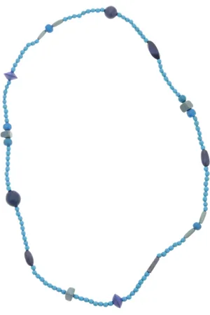 Behave – Lange ketting blauwgrijs – Boho accessoire – Vintage look