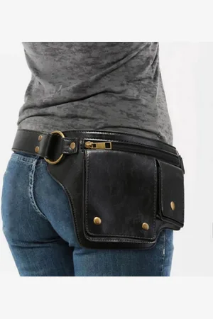 Merkloos Motorfiets Heuptas – Retro Outdoor Sport Verstelbare Buideltas, Mode Fanny Pack, Trendy Heuptas voor Mannen en Vrouwen, Ideaal voor Festivals en Reizen