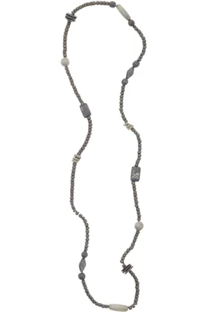 – Lange ketting dames – Vintage kralenlook – Rustieke stijl – 88 cm