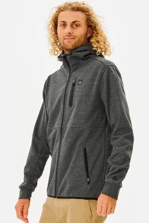Rip Curl Anti Series Departed Zip Thr - Charcoal Marle