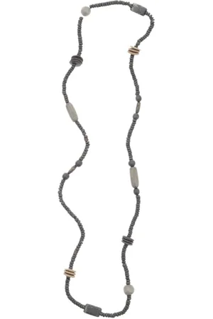 Behave – Grijze kralenketting met vintage twist – Bohemian chic look