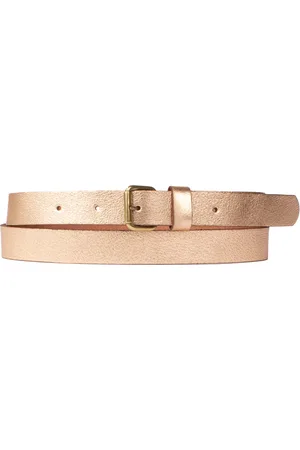 Petrol Industries Riem Dames - Broekriem - Nikkelvrij - Leer - Rosé goud - 105 cm - XXL