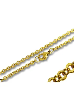 Amanto Ketting Elid - 316L Staal PVD - Jasseron - 2,4mm - 50cm