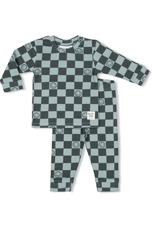 FEETJE Pyjama Chester Check Zeegroen - Premium Sleepwear by