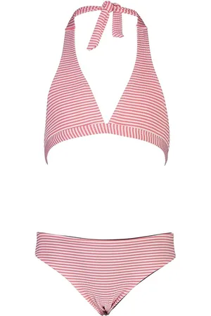 Snapper Rock Halter Bikini voor meisjes - Classic Stripe - - maat 116-122cm