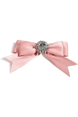 Merkloos Strikbroche met strass vlinderdas parel boog vintage band broches dames vintage naalden elegante kleding damesmode kledingclip met strassteentjes