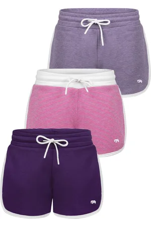 Felix Hardy Jogger Short - Sweatshort - Korte Broek - Sport Broek - Bermuda Katoen - 3 Pack Dames - Xl