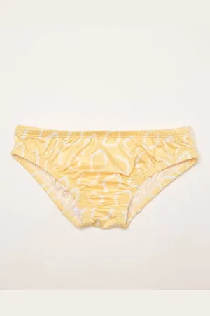 Ducksday Bikinibroek voor meisje - UV-werend UPF50+ - Sneldrogend materiaal - Lemonade - - maat 10 jaar