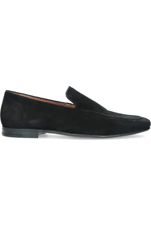 Manfield Heren - Zwarte suède loafers