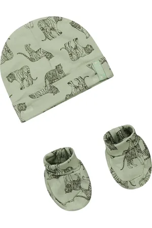 Dirkje Baby Jongens Muts en slofjes-Soft groen