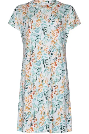 Pastunette Dames Nachthemd Premium - Watercolor Leaves - Katoen/Modal