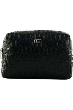 Guess Toilettas Television Large Top Zip Cosmetic Bag Zwart