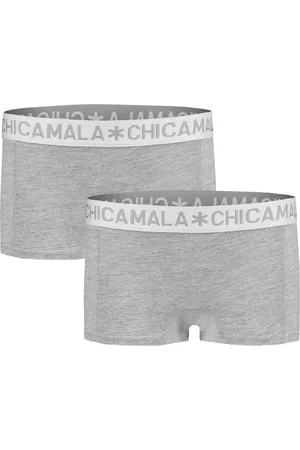 Muchachomalo Meisjes ondergoed GIRLS BOXER 2-PACK grijs 134/140