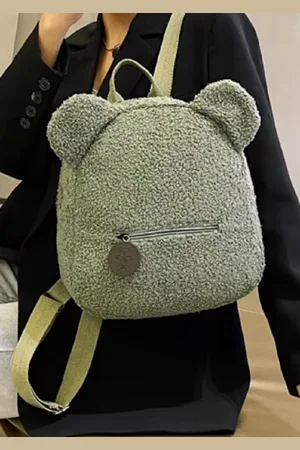 Merkloos Teddy kindertas - Teddy rugzak - Rugtas teddy - teddy rugzak kids - Schooltas - teddy schooltas - tas voor de opvang - baby - peuter - kleuter