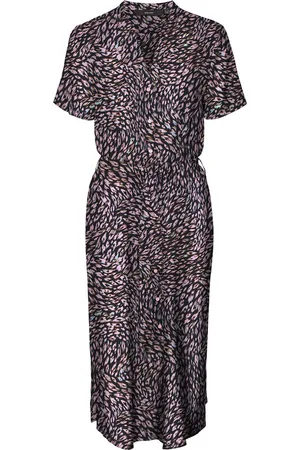 VERO MODA VMVICA S/S SHIRT DRESS GA AOP WVN Dames Jurk