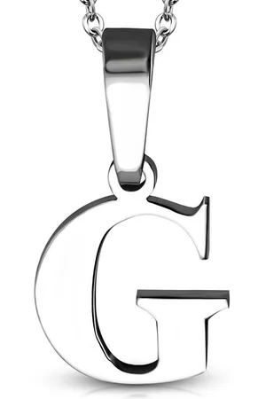 Amanto Ketting Letter G - 316L Staal PVD - Alfabet - 12x13mm - 50cm