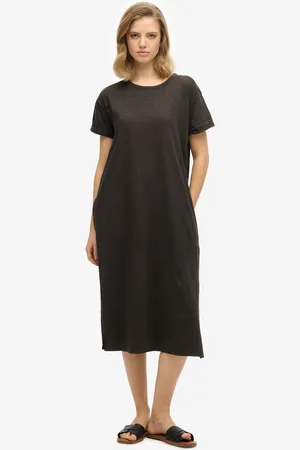 Superdry MIDI T-SHIRT DRESS Dames Jurk