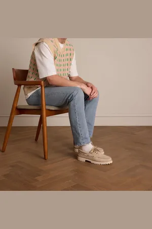 Manfield Heren - nubuck bootschoenen