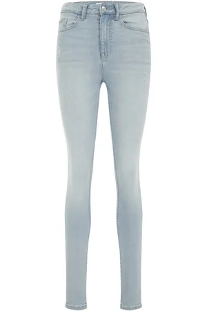 WE Fashion Dames skinny fit jeans met stretch